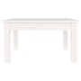 Mesa de centro de madera maciza de pino blanco 55x55x30 cm