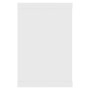 Estantes cubo de pared 6 uds contrachapada blanco 60x15x23 cm