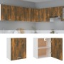 Mueble colgante madera ingeniería roble ahumado 50x31x60 cm