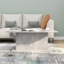 Mesa de centro madera ingeniería gris hormigón 102x55,5x40 cm