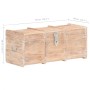 Baúl de almacenamiento de madera maciza de acacia 90x40x40 cm