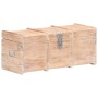 Baúl de almacenamiento de madera maciza de acacia 90x40x40 cm