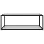 Mesa de centro transparente vidrio templado 100x50x35 cm