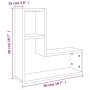 Estante pared 2 uds madera contrachapada gris Sonoma 50x15x50cm
