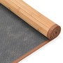 Alfombra de bambú marrón 100x160 cm
