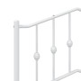 Cabecero de metal blanco 90 cm