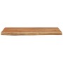 Estante pared rectangular madera acacia borde vivo 40x20x3,8 cm