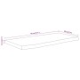 Estante pared rectangular madera acacia borde vivo 40x20x3,8 cm