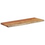 Estante pared rectangular madera acacia borde vivo 70x30x3,8 cm
