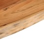 Estante pared rectangular madera acacia borde vivo 70x30x3,8 cm