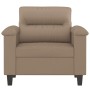 Sillón cuero sintético color capuchino 60 cm