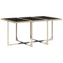 Set comedor de jardín 11 pzas con cojines ratán sintético beige