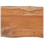 Tablero de mesa rectangular acacia borde vivo 50x40x2,5 cm