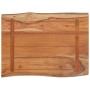 Tablero de mesa rectangular acacia borde vivo 50x40x2,5 cm