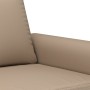 Sillón cuero sintético color capuchino 60 cm