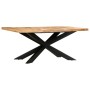 Mesa de comedor madera maciza de mango rugosa 180x90x76 cm