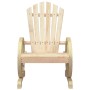 Juego de muebles de jardín 3 piezas madera maciza de abeto