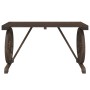 Juego de comedor de jardín 5 piezas madera maciza de abeto