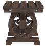 Juego de comedor de jardín 5 piezas madera maciza de abeto
