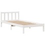 Cama con estantería sin colchón madera maciza de pino 90x190 cm