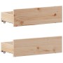 Cama con estantería sin colchón madera maciza de pino 75x190 cm