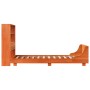Estructura de cama sin colchón madera de pino marrón 90x200 cm
