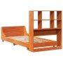 Estructura de cama sin colchón madera de pino marrón 90x200 cm