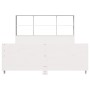 Estructura de cama sin colchón madera de pino blanca 140x190 cm