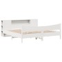 Cama sin colchón madera maciza de pino blanca 180x200 cm