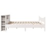 Cama sin colchón madera maciza de pino blanca 180x200 cm