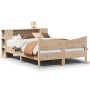 Estructura de cama sin colchón madera maciza de pino 160x200 cm