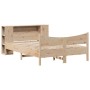 Estructura de cama sin colchón madera maciza de pino 160x200 cm