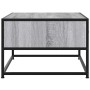 Mesa de centro madera ingeniería metal gris Sonoma 100x50x35 cm