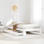 Estructura cama sin colchón madera maciza pino blanca 100x200cm