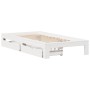 Estructura cama sin colchón madera maciza pino blanca 100x200cm