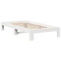 Estructura cama sin colchón madera maciza pino blanca 100x200cm
