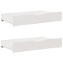 Estructura cama sin colchón madera maciza pino blanca 100x200cm
