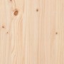 Cama con estantería sin colchón madera maciza de pino 150x200cm