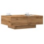 Mesa de centro madera de ingeniería roble artisan 90x60x31 cm