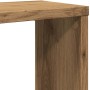 Estantes cubo de pared 4 uds madera roble artisan 60x15x23 cm