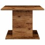 Mesa de centro madera ingeniería envejecida 55,5x55,5x40 cm