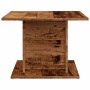 Mesa de centro madera ingeniería envejecida 55,5x55,5x40 cm