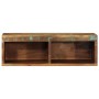 Mueble de TV de pared madera maciza reciclada 60x30x19 cm