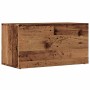 Caja de almacenaje madera de ingeniería envejecida 69,5x34x36cm
