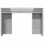 Mesas apilables 3 piezas madera contrachapada gris hormigón