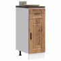 Mueble bajo de cocina porto madera vieja madera reconstituida