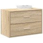 Armario con 2 cajones roble sonoma 60x31x40 cm
