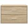 Armario con 2 cajones roble sonoma 60x31x40 cm