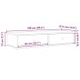 Estante de pared con cajones madera contrachapada roble ahumado