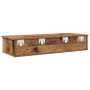 Estante de pared con cajones madera contrachapada madera vieja